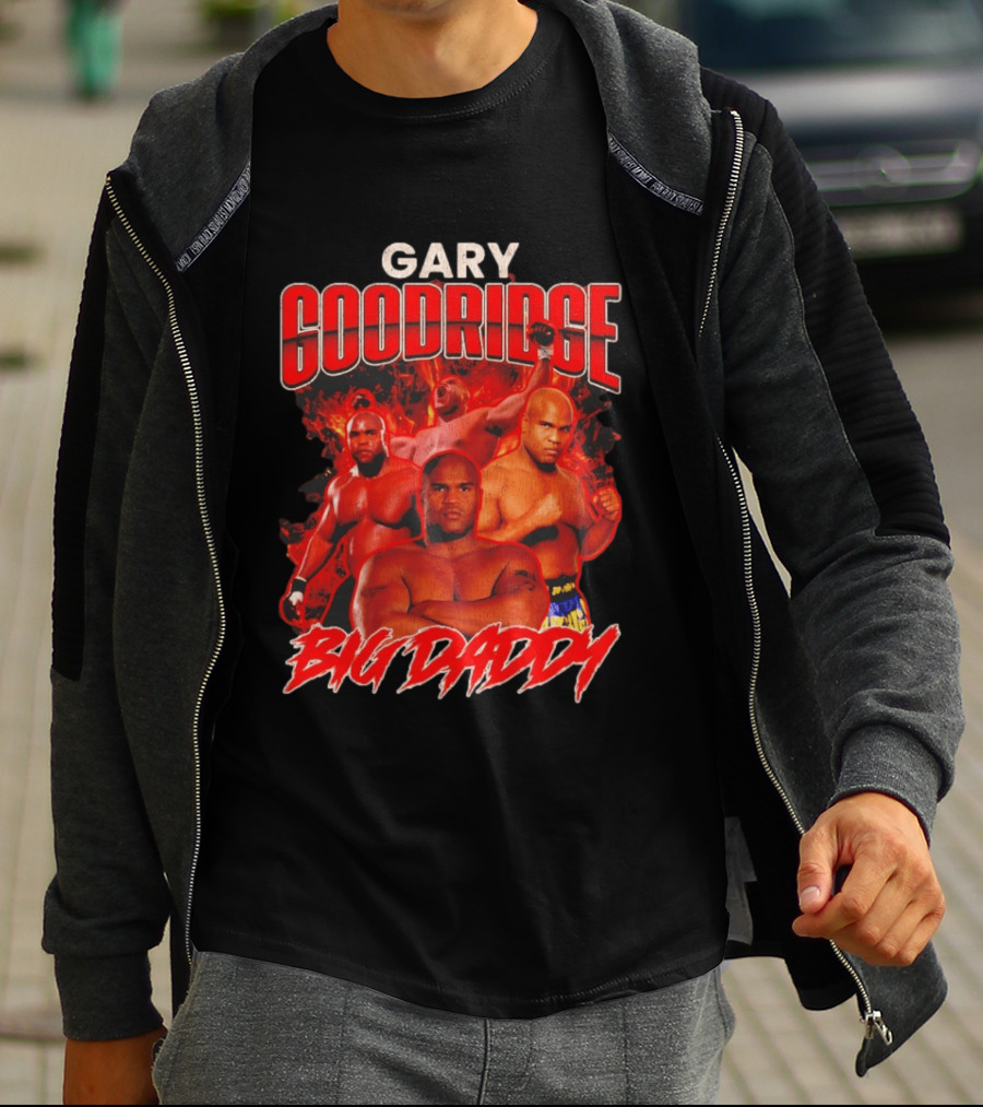 Gary Goodridge Big Daddy Red Flames Bootleg Rap T-Shirt