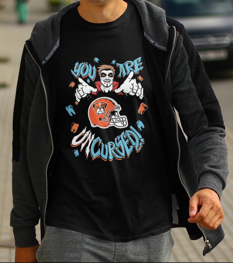 WWE Danhausen You Are Uncursed Cleveland Browns Collaboration T-Shirt