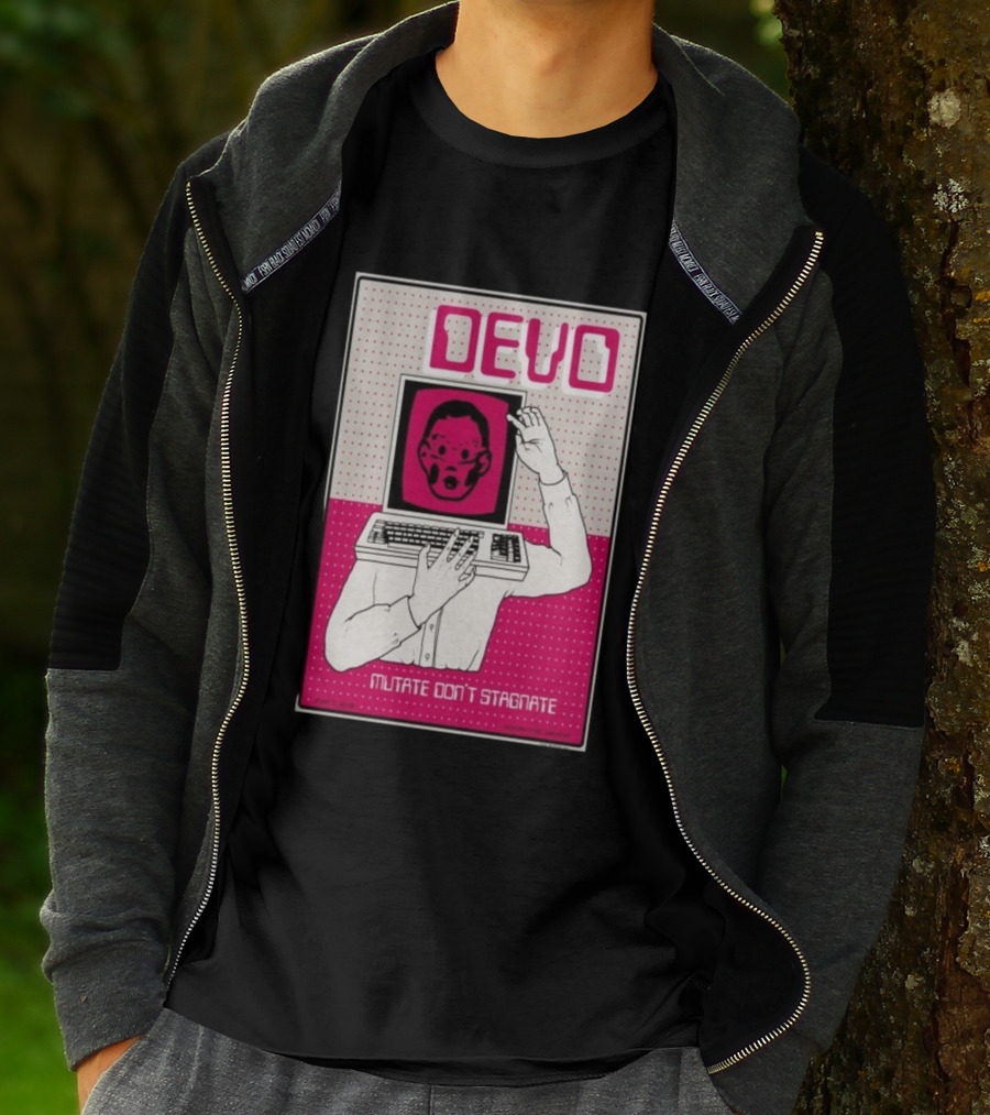 June 03 2026 Devo Concert Akron Civic Theatre Mutate Don't Stagnate T-Shirt