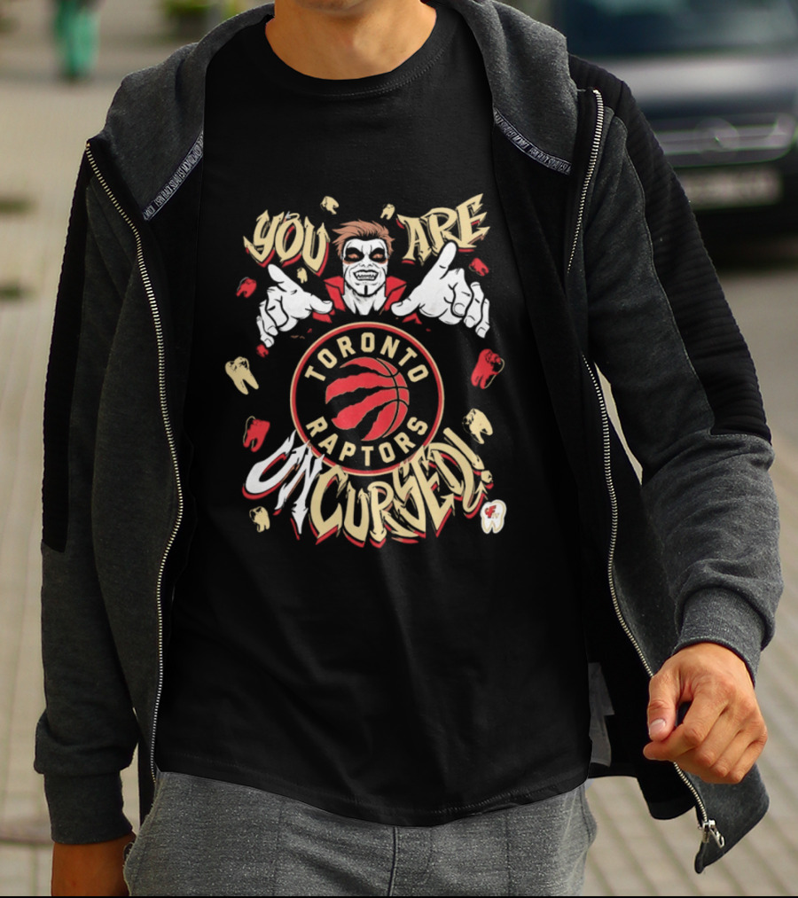 Toronto Raptors You Are Uncursed Danhausen WWE Collaboration T-Shirt