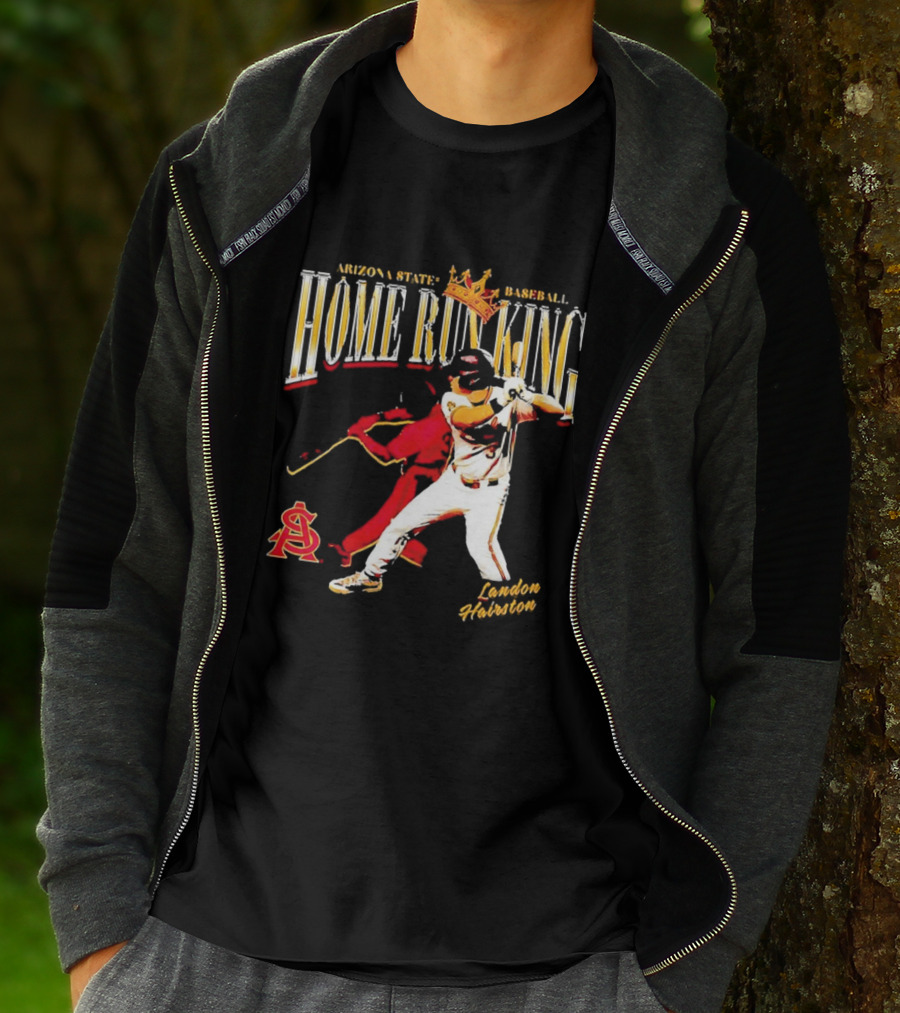 Arizona State Baseball Home Run King Landon Hairston T-Shirt