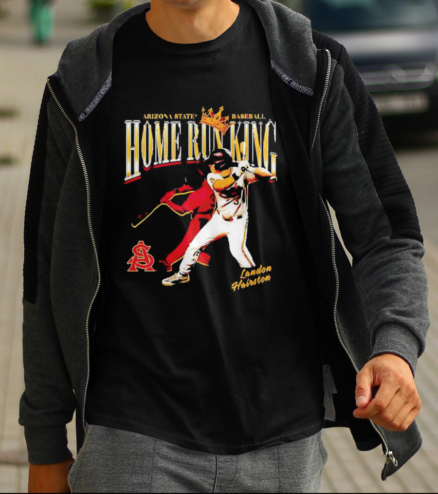 Arizona State Baseball Home Run King Landon Hairston T-Shirt