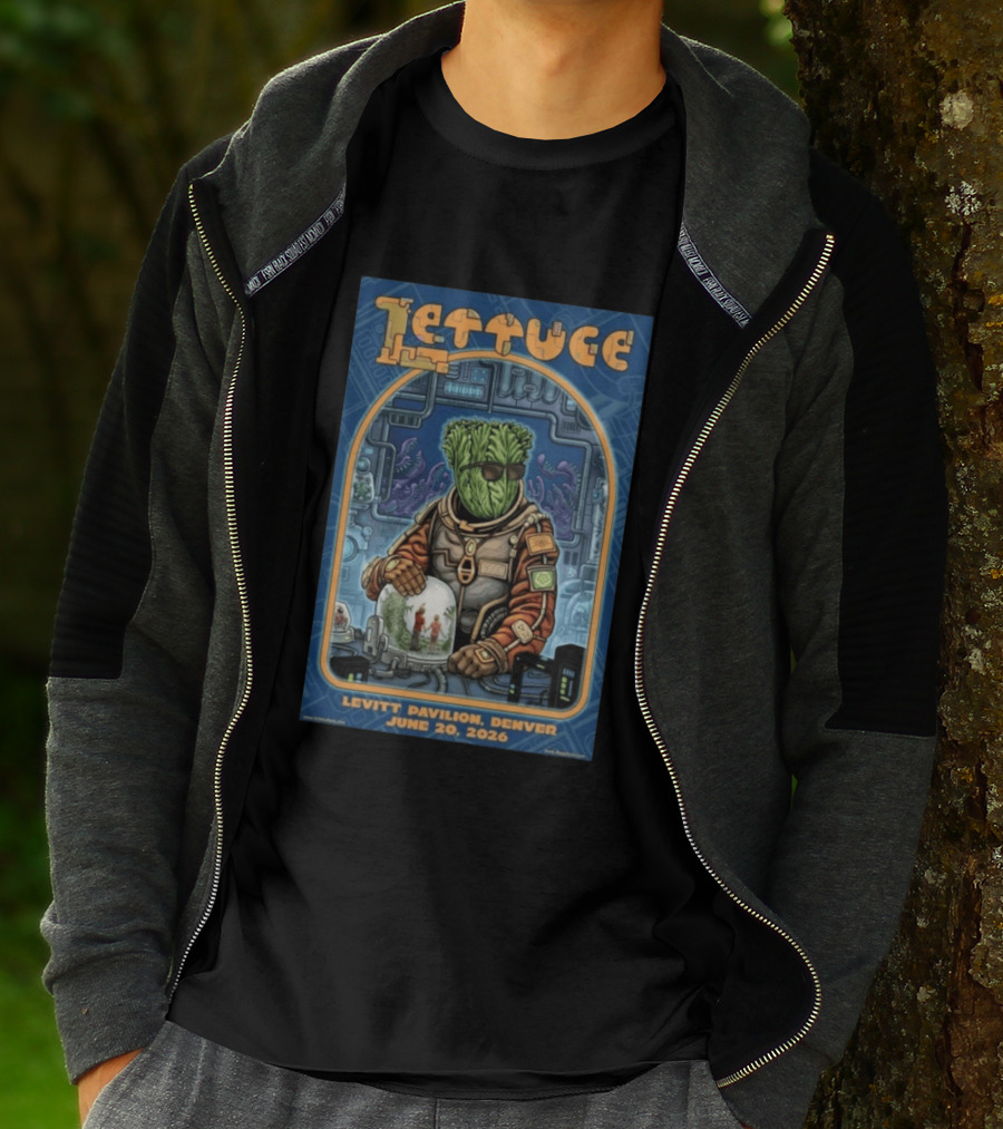 Lettuce Levitt Pavilion Denver June 20 2026 Cosmic Astronaut Scene T-Shirt