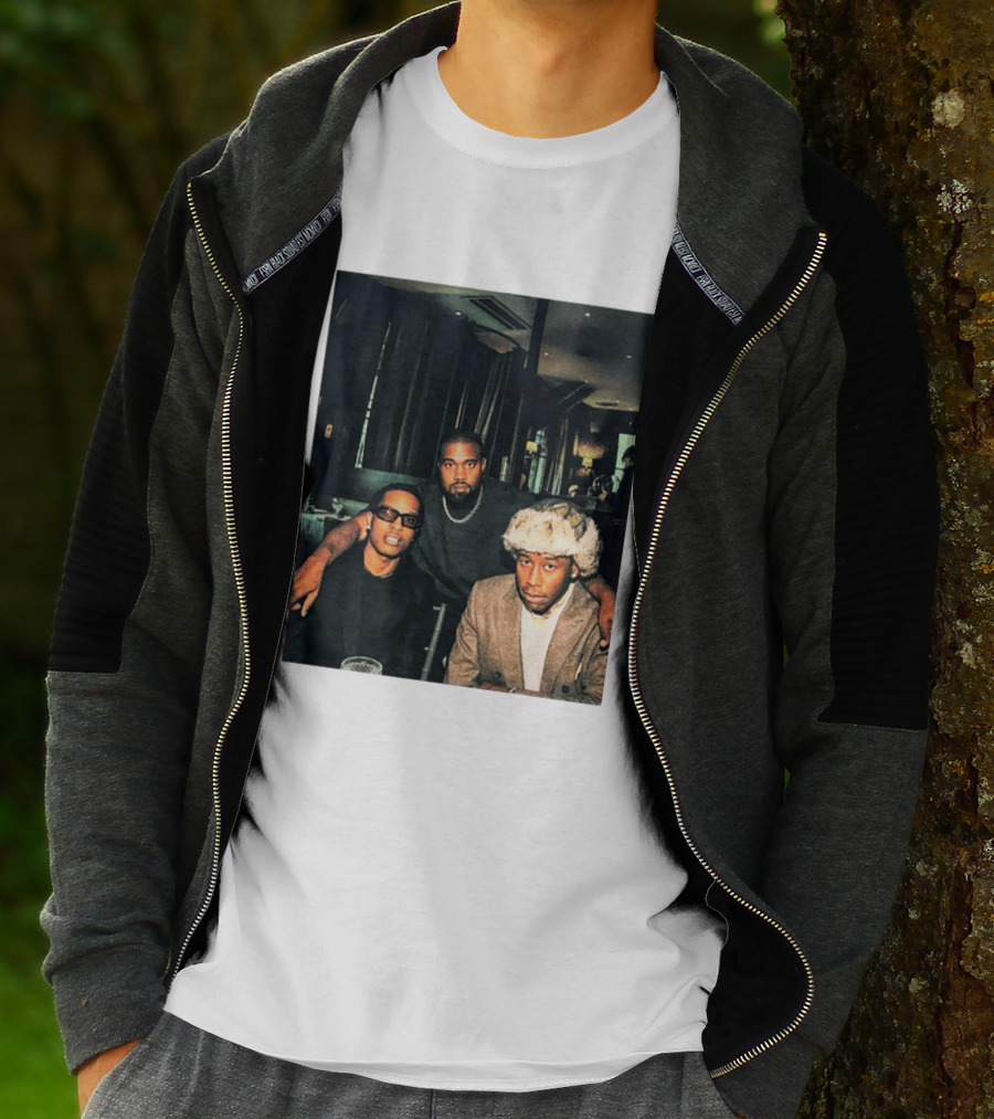 Kanye West Tyler The Creator A$AP Rocky Iconic Photo Collaboration T-Shirt