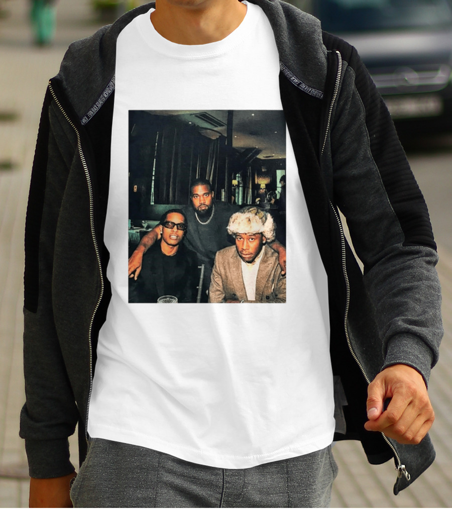 Kanye West Tyler The Creator A$AP Rocky Iconic Photo Collaboration T-Shirt