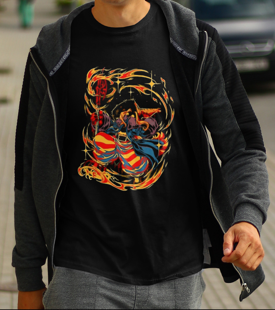 Black Mage Final Fantasy Tactics Fire Magic Power Blast T-Shirt