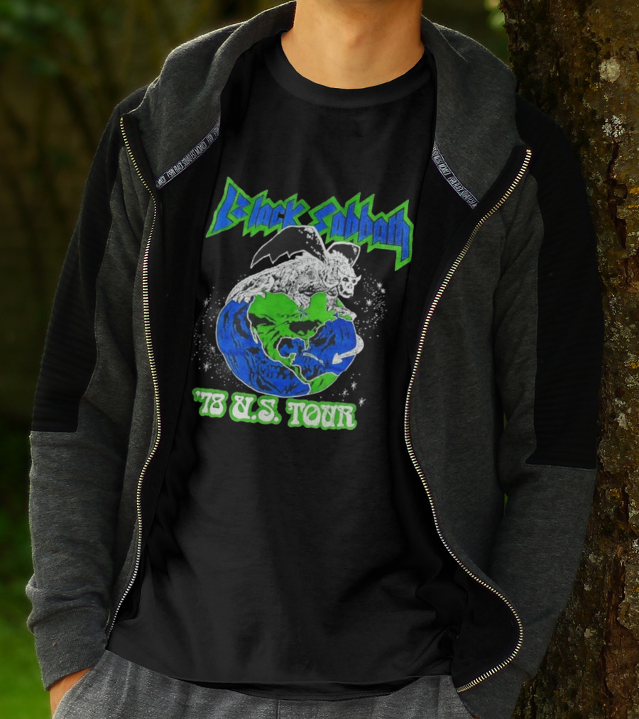 Black Sabbath 78 US Tour Winged Beast On Earth T-Shirt