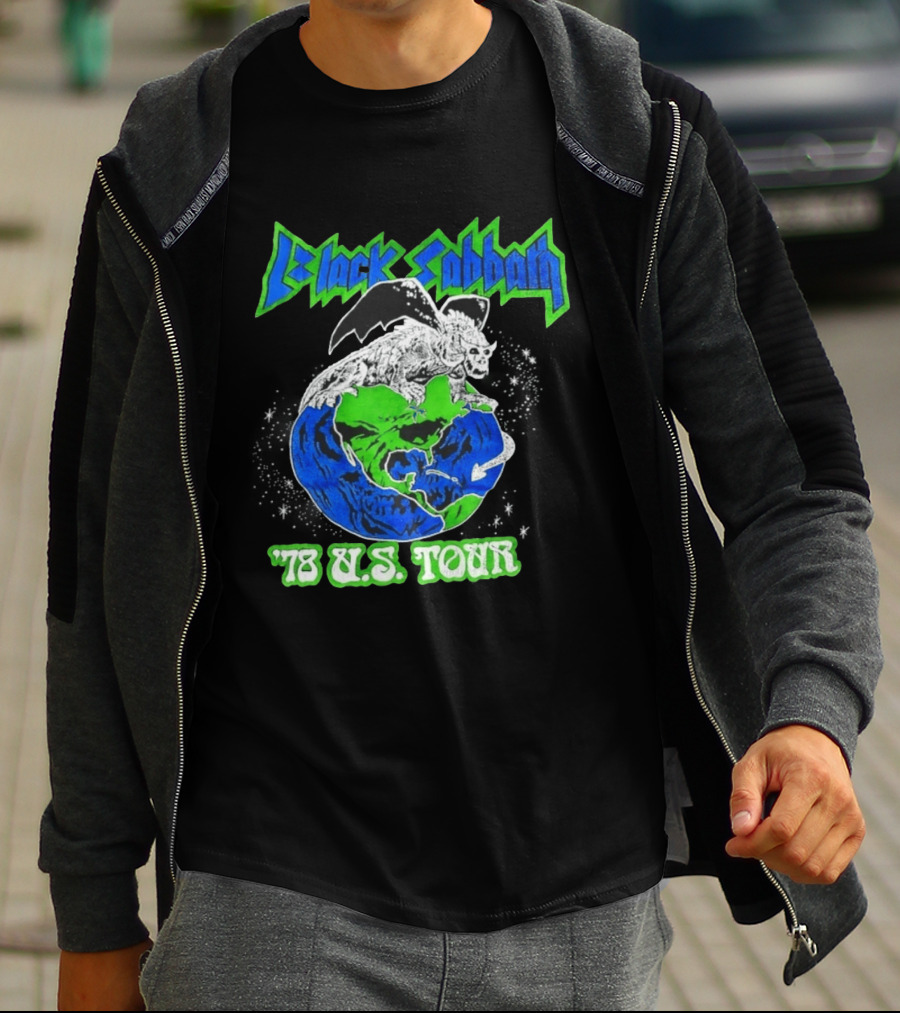 Black Sabbath 78 US Tour Winged Beast On Earth T-Shirt