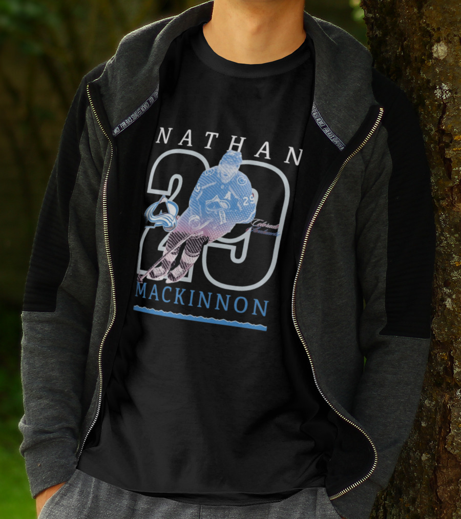 Nathan MacKinnon 29 Colorado Avalanche NHL Player Sports Fan Gear T-Shirt