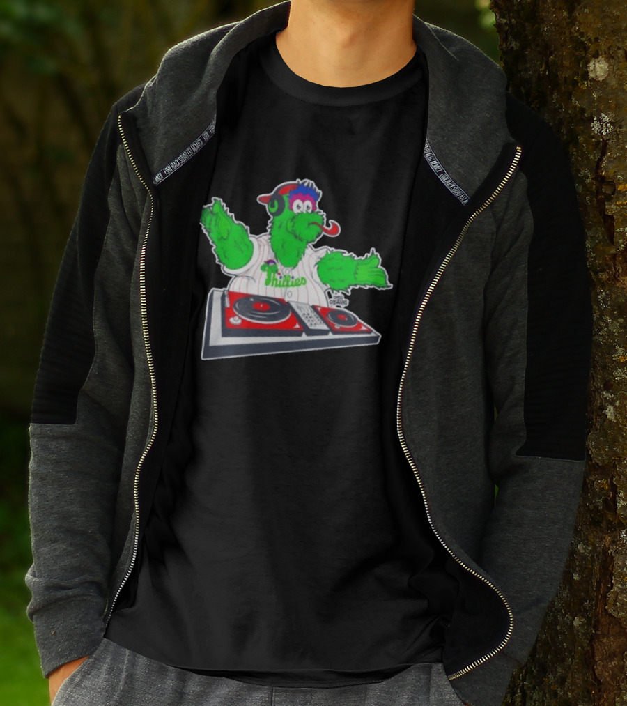 Philadelphia Phillies Phanatic DJ Turntable Fun T-Shirt