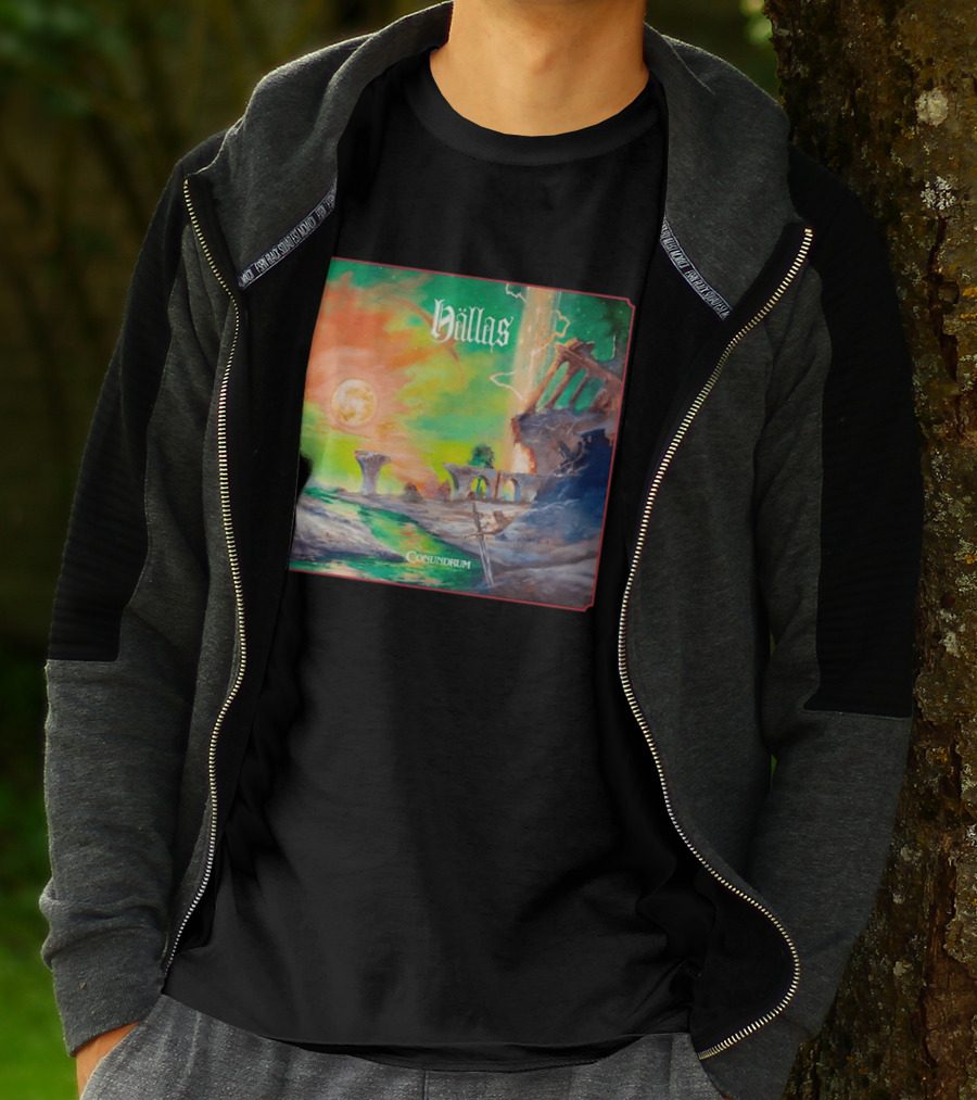 Hällas Conundrum Fantasy Moonscape Adventure T-Shirt