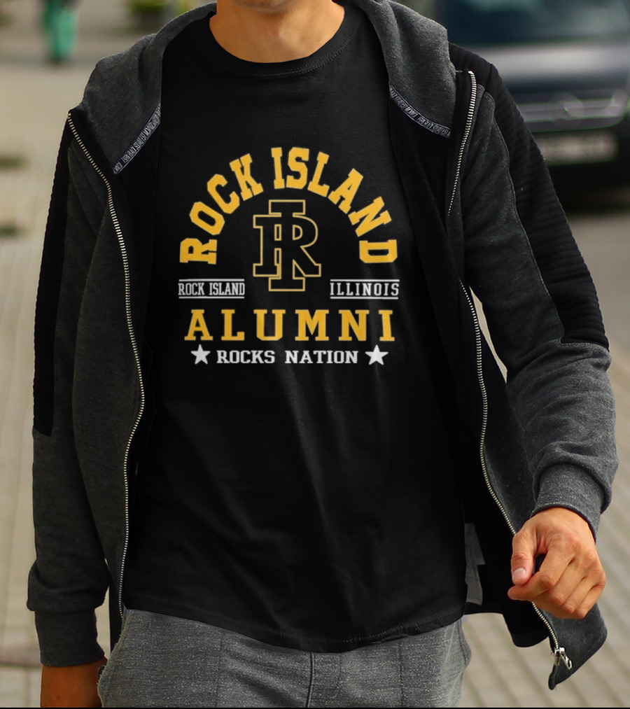 Rock Island Illinois Alumni Rocks Nation IR T-Shirt