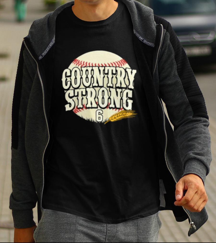 Country Strong Jake Meyers #6 Houston Astros Baseball T-Shirt