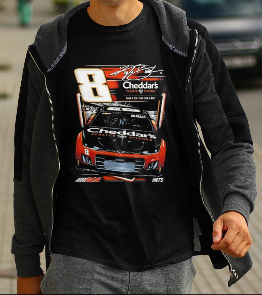 Kyle Busch 8 Cheddar's Scratch Kitchen NASCAR Get A Lot For Not A Lot RCR 75 T-Shirt