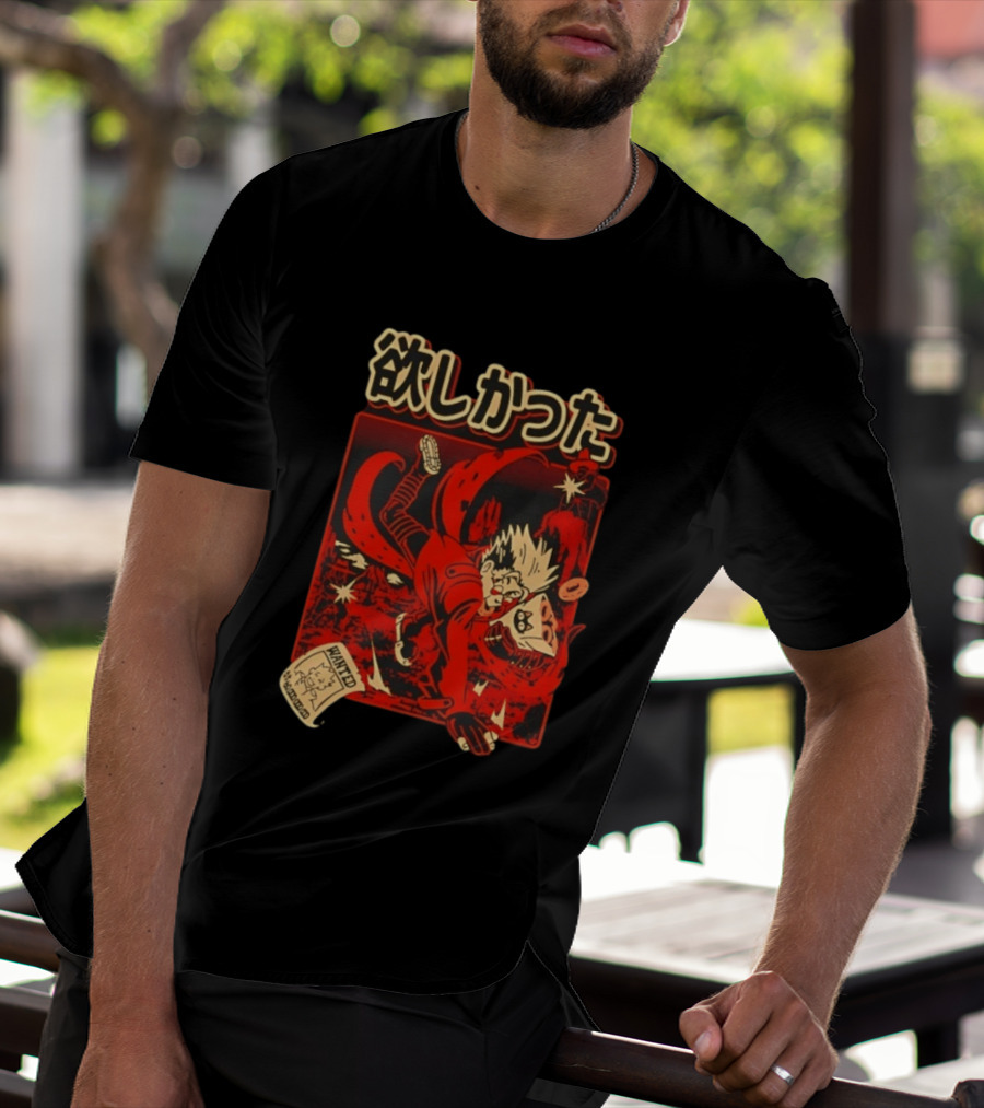 Vash The Stampede Wanted Love Peace Donuts T-Shirt