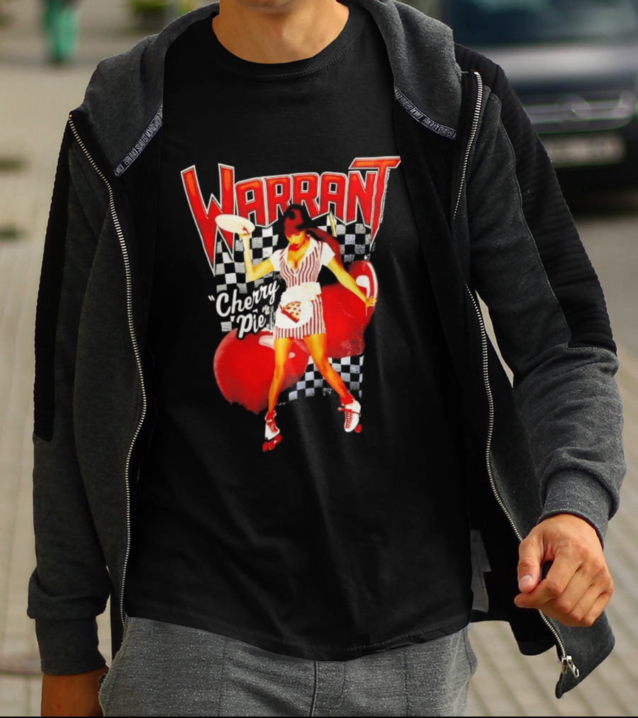 Warrant Cherry Pie Roller Skates T-Shirt
