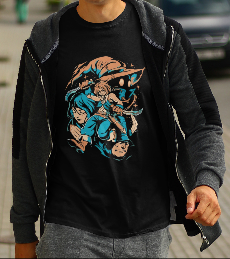 Zidane Tribal Vivi Ornitier Garnet Til Alexandros XVII Adelbert Steiner Thief From Another World Iconic Adventure Characters T-Shirt