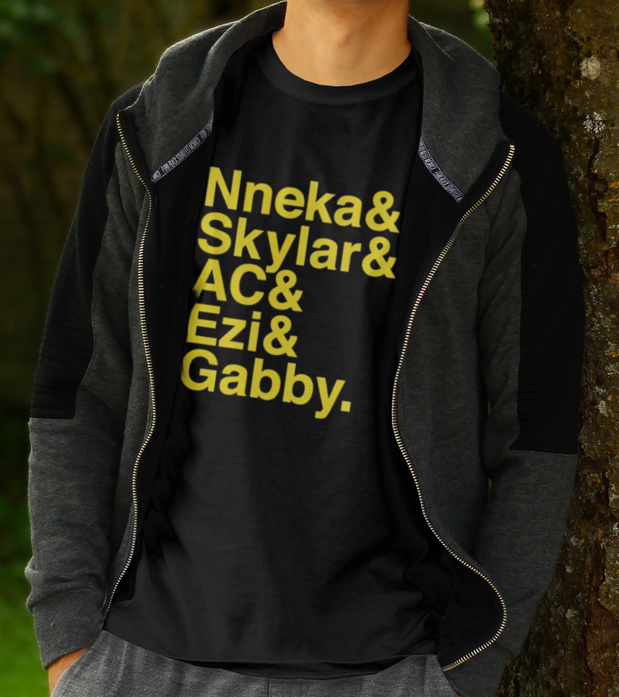 Nneka Skylar AC Ezi Gabby Seattle Storm WNBA 2025 Ampersand Stars T-Shirt