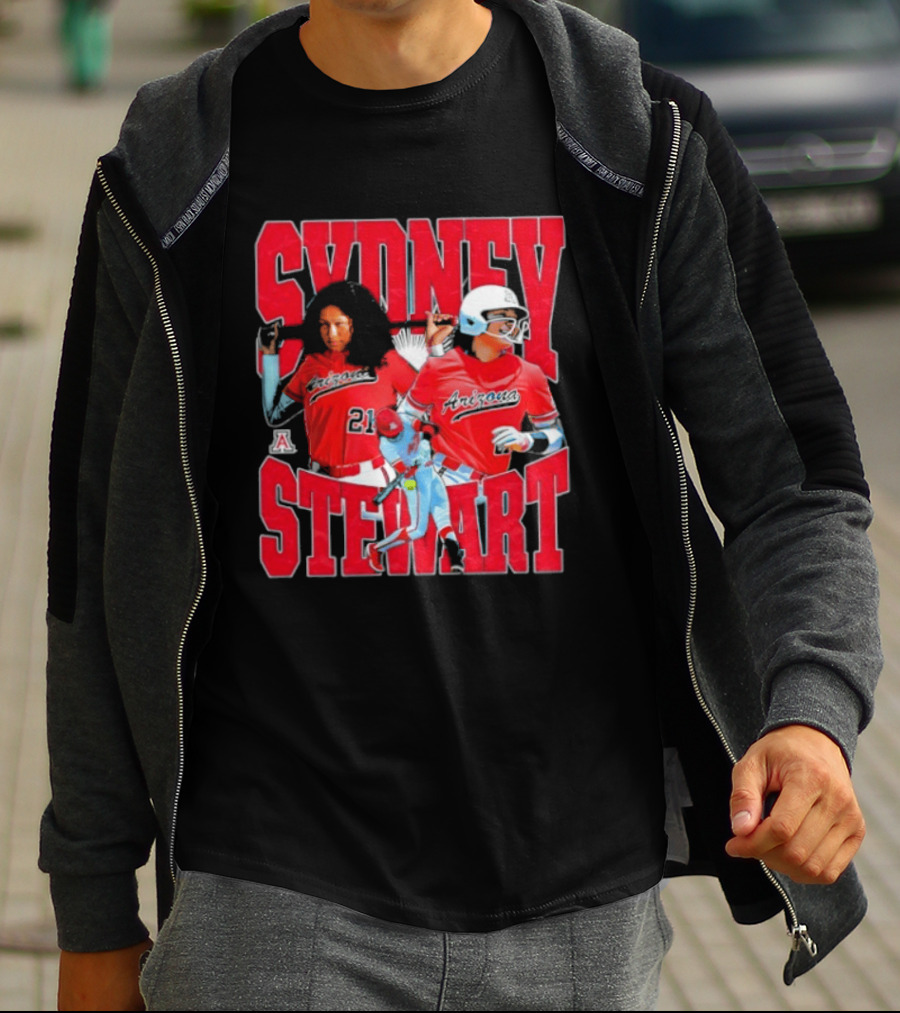 Sydney Stewart Arizona Wildcats NCAA Softball Team T-Shirt