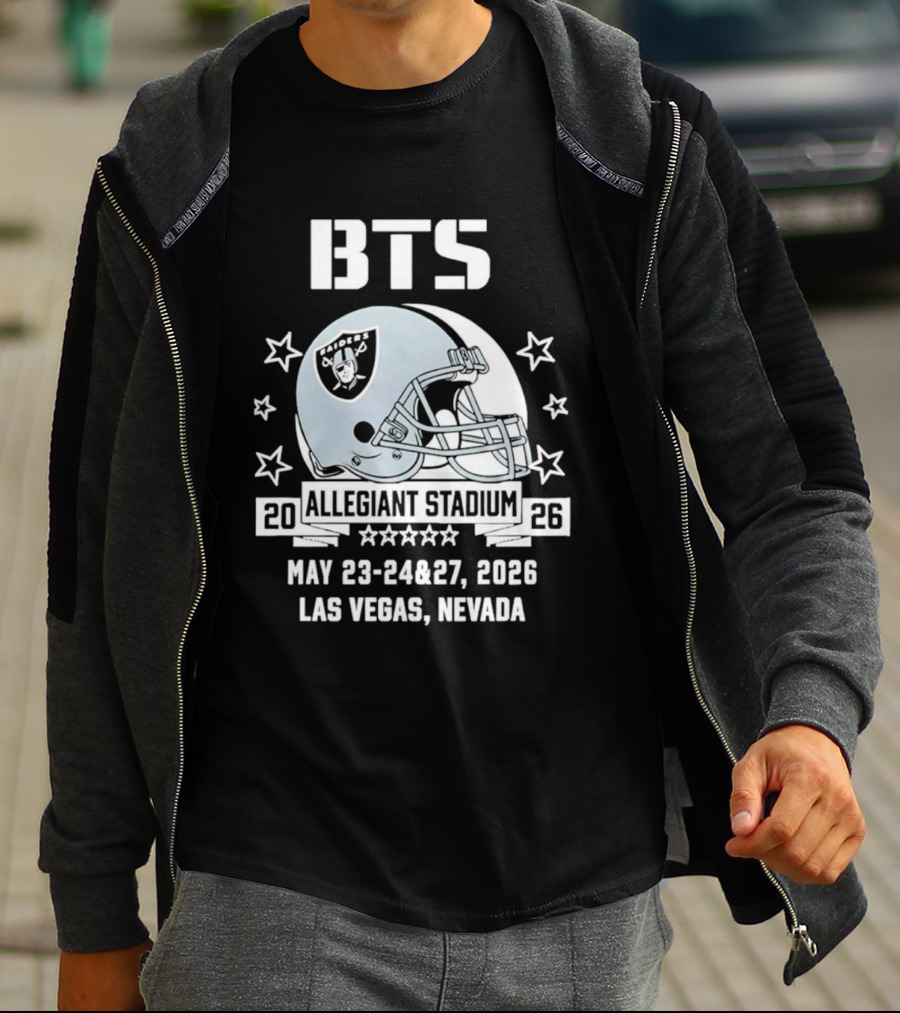 BTS Las Vegas Allegiant Stadium May 23 27 2026 Raiders Event T-Shirt