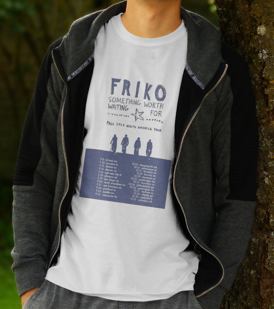 Friko Something Worth Waiting For 2026 North America Tour Dates And Cities T-Shirt