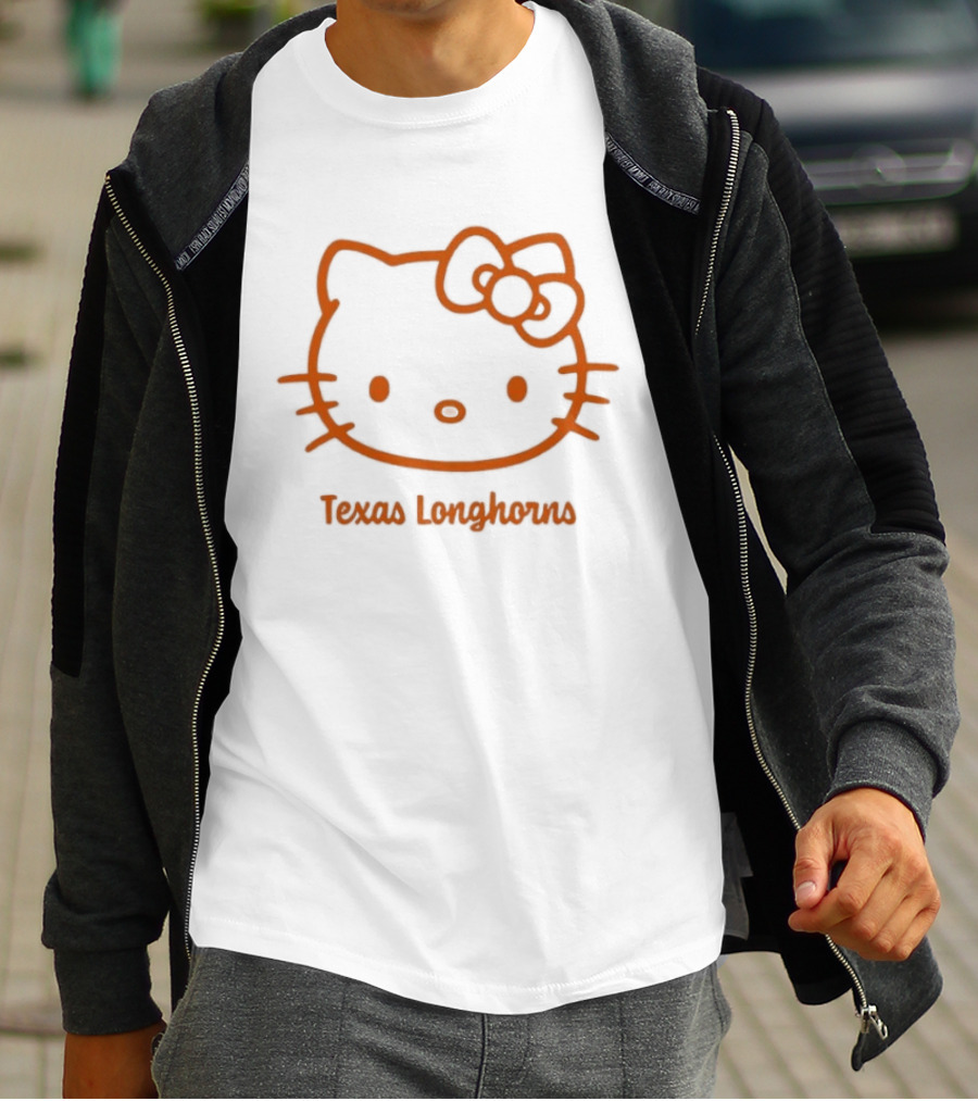 Texas Longhorns Hello Kitty Bow Out T-Shirt