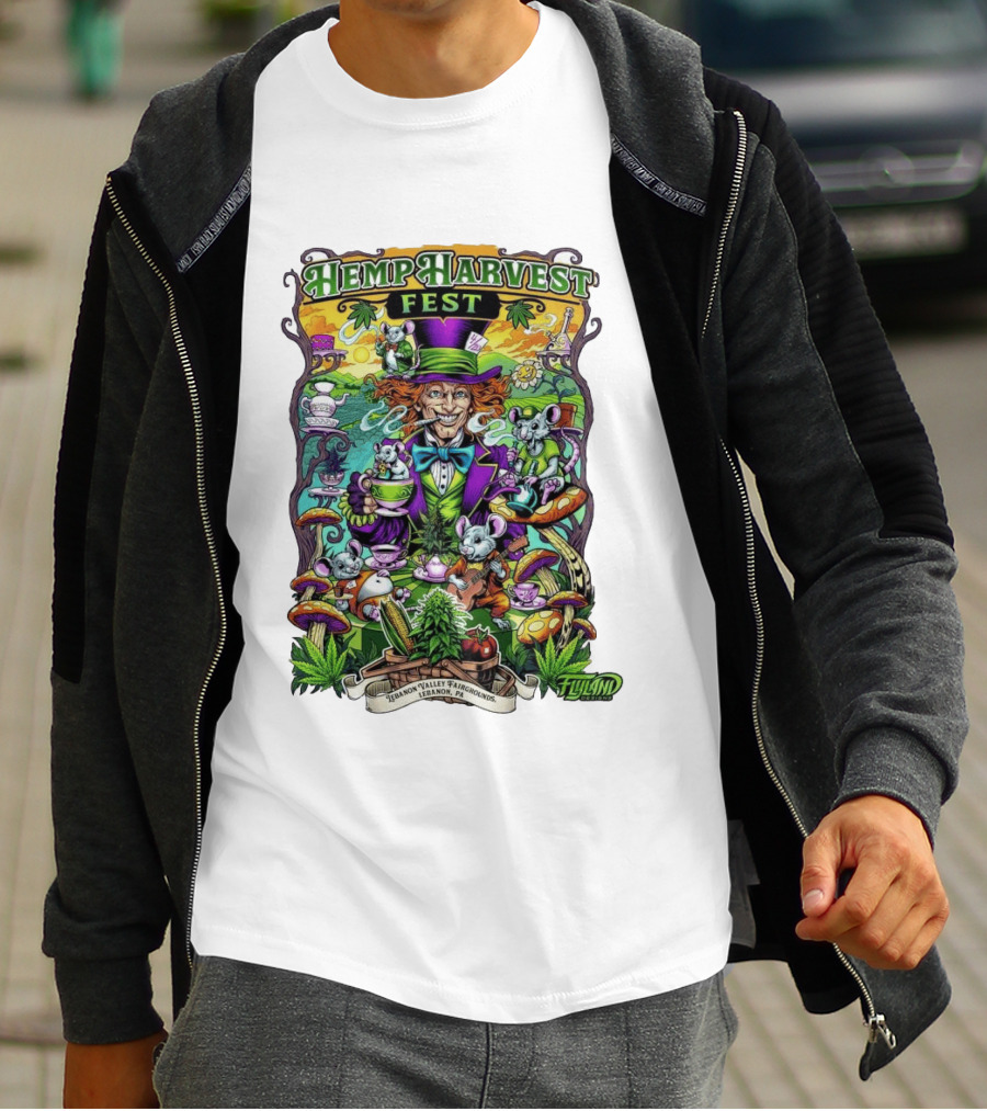 Hemp Harvest Fest 2026 Lebanon Valley Fairgrounds Tea Party T-Shirt