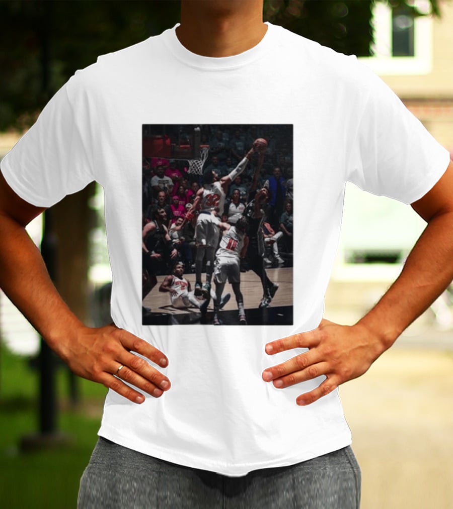 Big Kat Big Time Block Houston Rockets San Antonio Spurs NBA Showdown T-Shirt