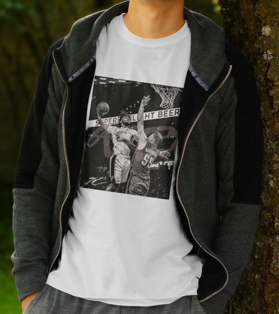San Antonio Spurs Basketball Hartenstein 55 Player Action Photo Sport Superior Light Beer T-Shirt