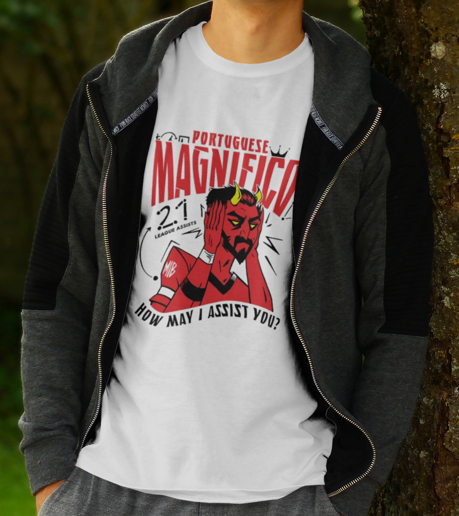 Portuguese Magnifico 21 Goals How May I Assist You Devil T-Shirt