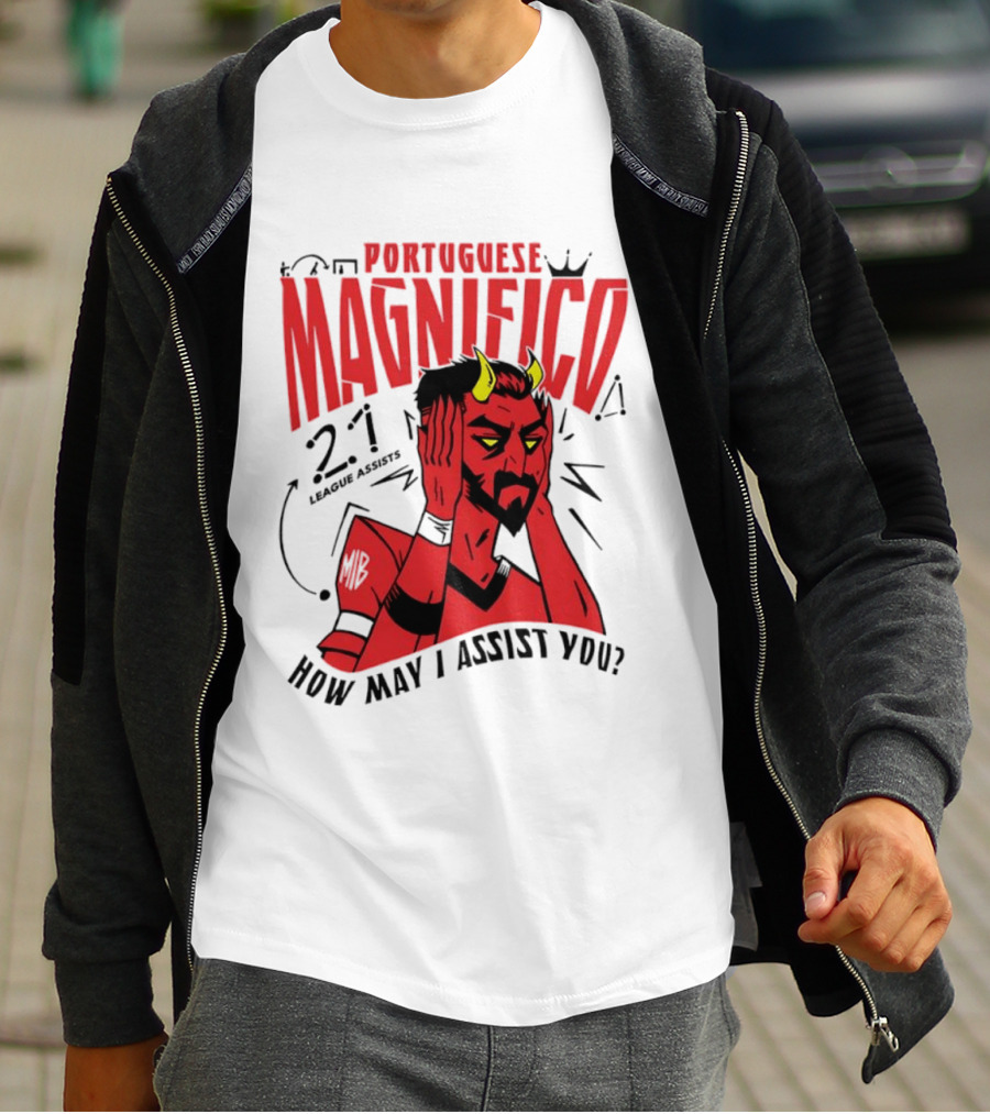 Portuguese Magnifico 21 Goals How May I Assist You Devil T-Shirt