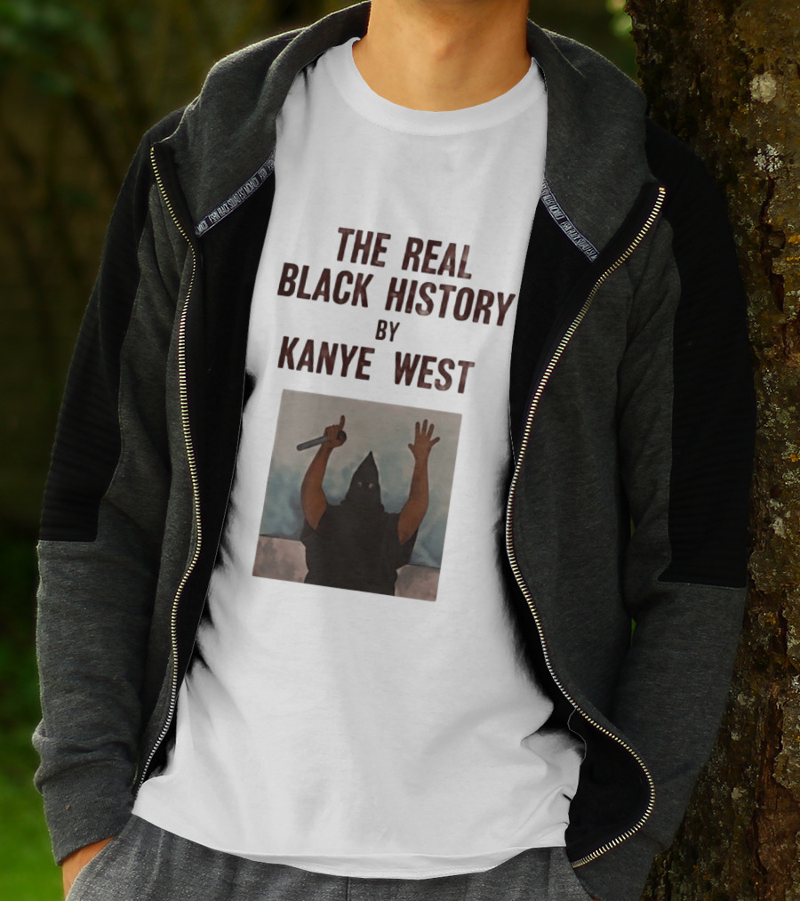 The Real Black History By Kanye West Mic Hands Up T-Shirt