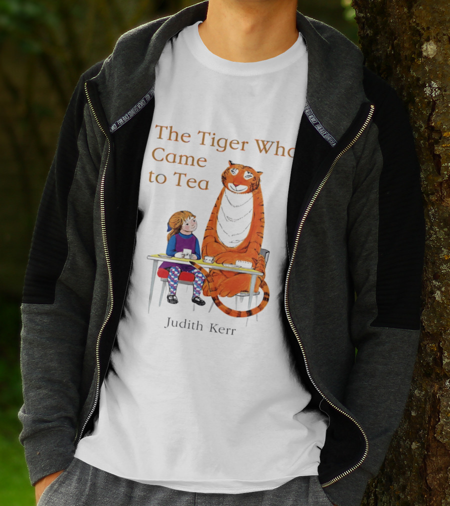 The Tiger Who Came To Tea Book Judith Kerr T-Shirt
