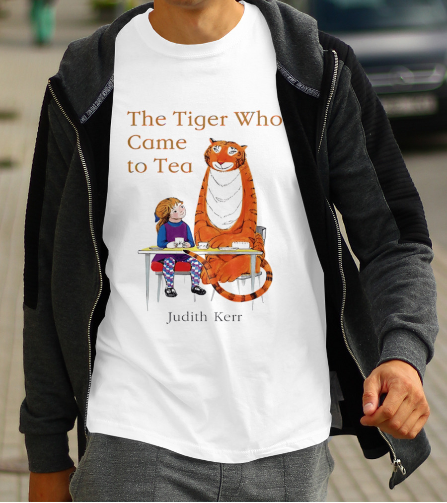 The Tiger Who Came To Tea Book Judith Kerr T-Shirt