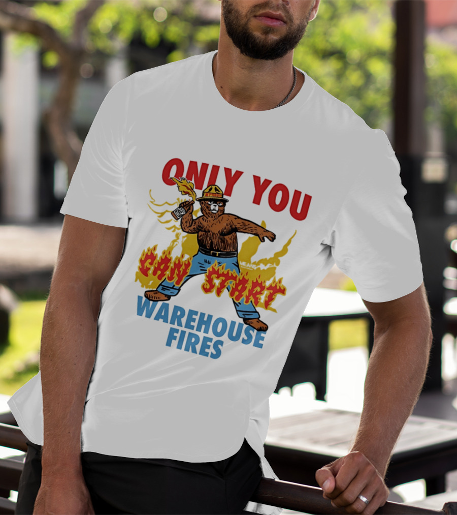 Smokey Bear Only You Can Start Warehouse Fires T-Shirt