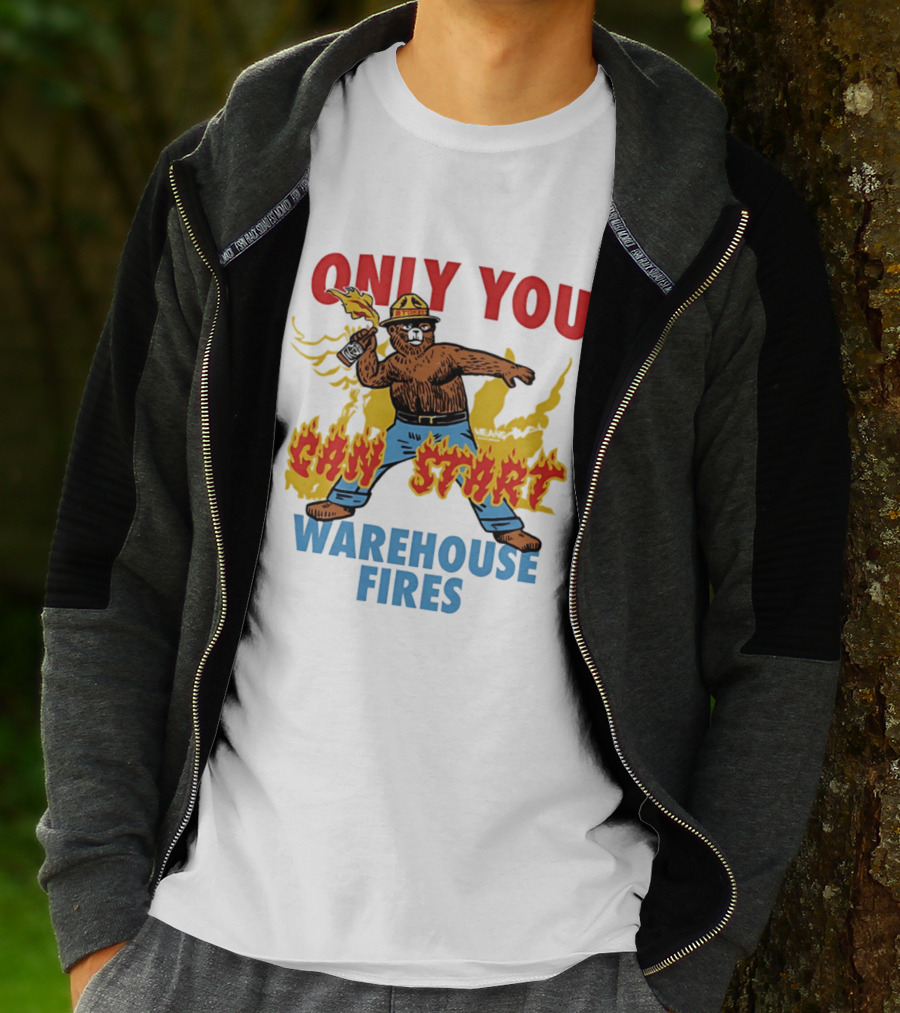 Smokey Bear Only You Can Start Warehouse Fires T-Shirt