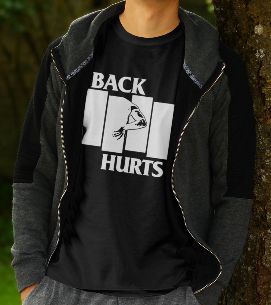 Back Hurts Black Flag T-Shirt