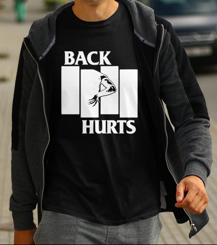 Back Hurts Black Flag T-Shirt