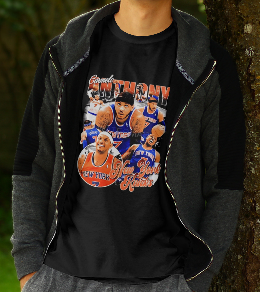 Carmelo Anthony New York Knicks NBA Basketball Legend Seven T-Shirt