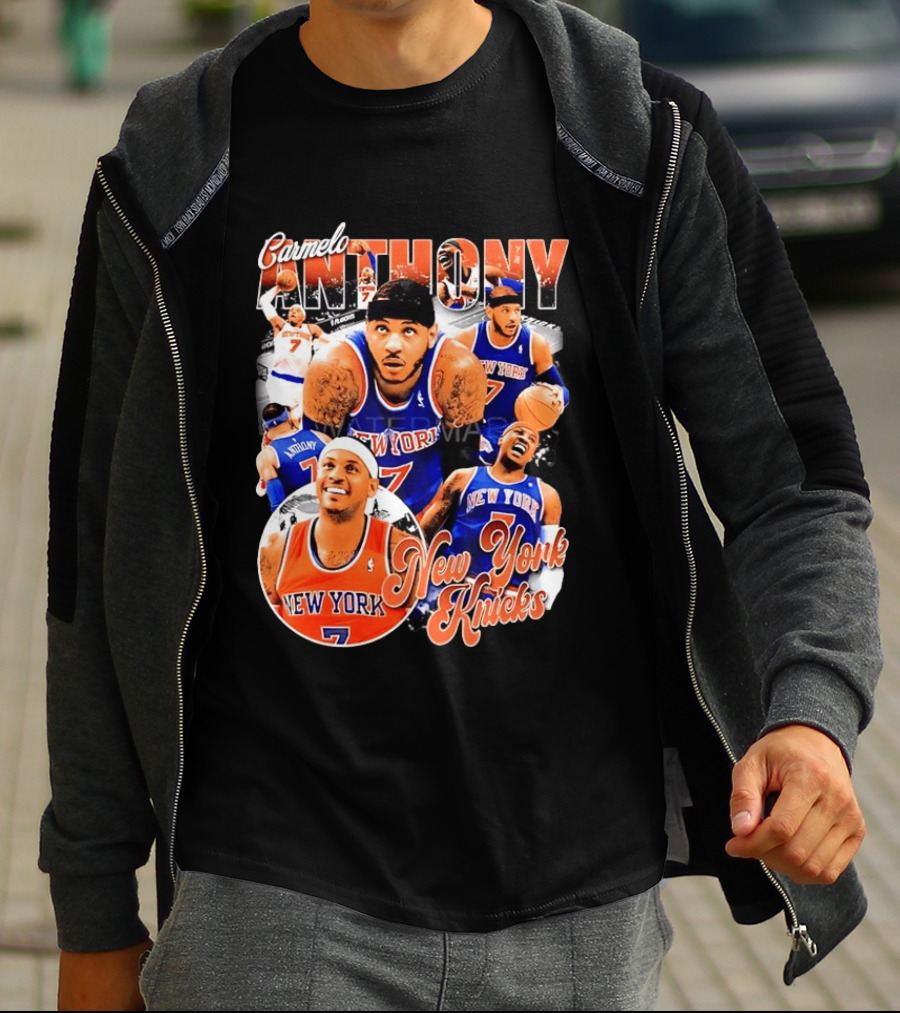 Carmelo Anthony New York Knicks NBA Basketball Legend Seven T-Shirt