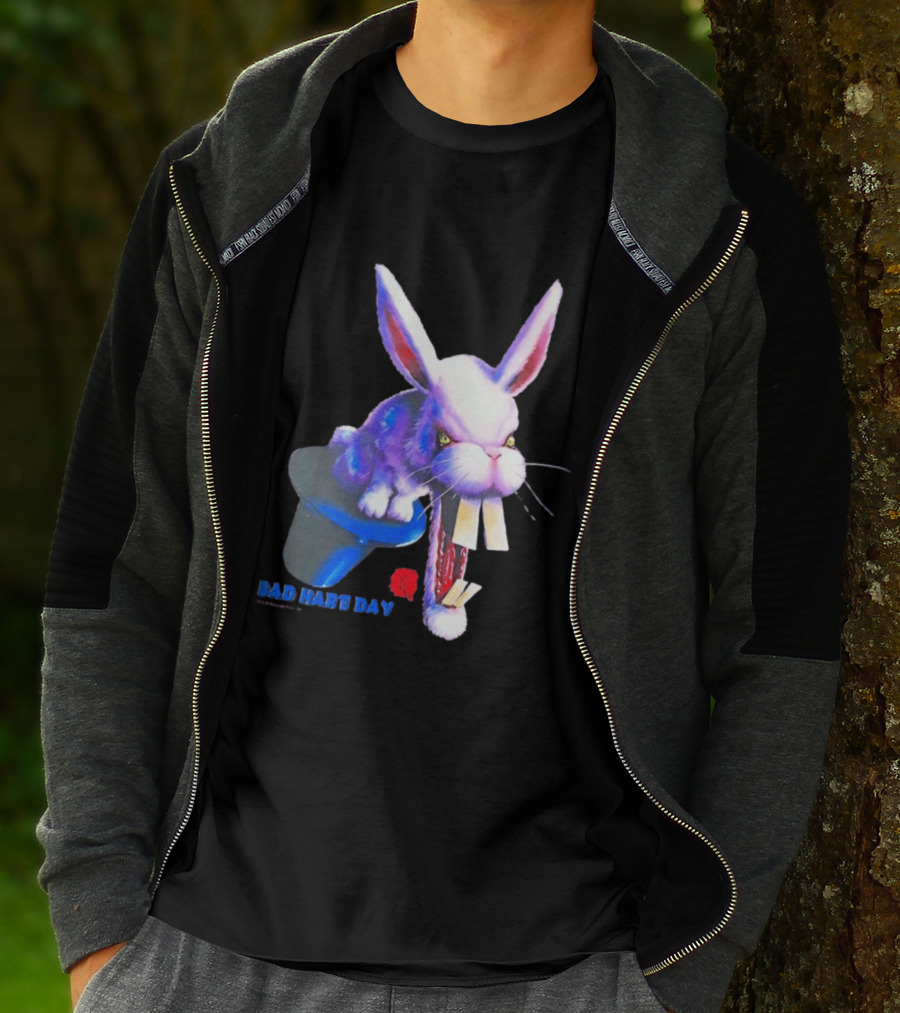 Goosebumps Bad Hare Day Evil Rabbit In Hat T-Shirt