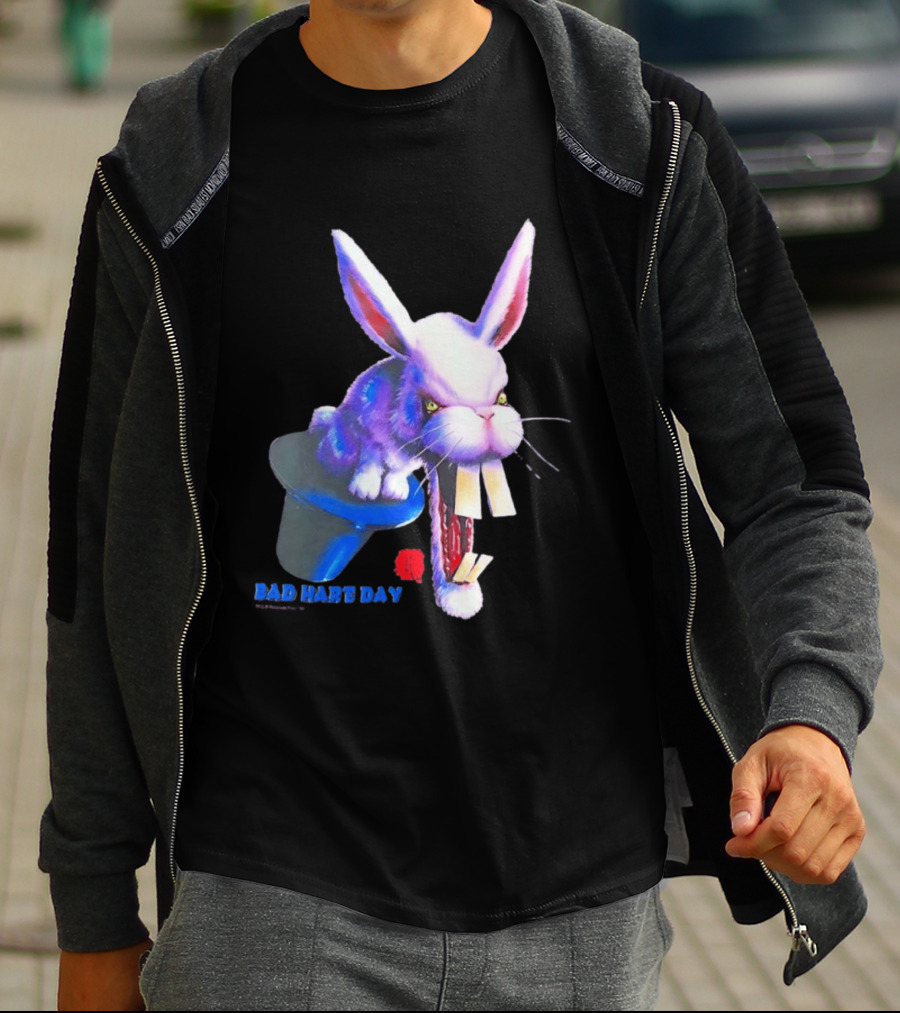 Goosebumps Bad Hare Day Evil Rabbit In Hat T-Shirt