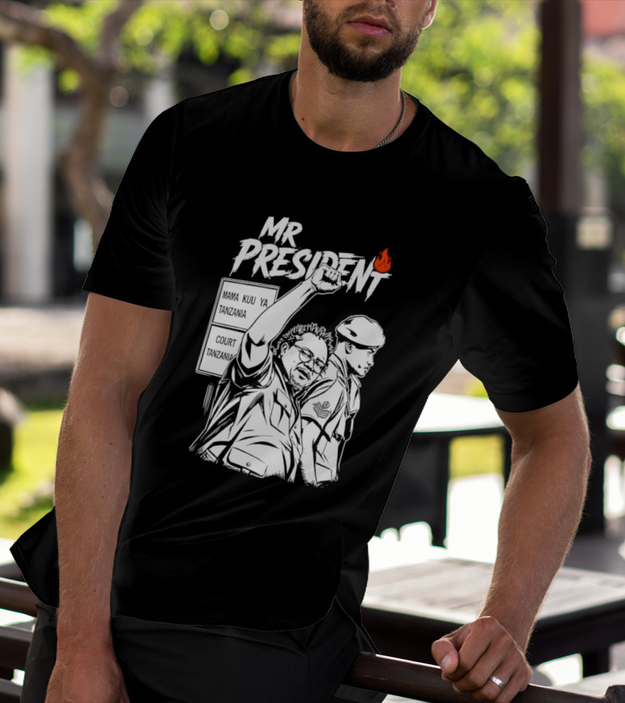 Mr President Mama Kuu Ya Tanzania Court Flame T-Shirt