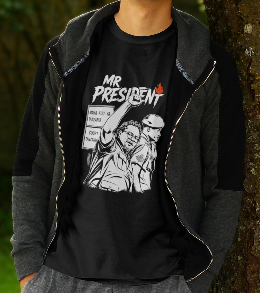 Mr President Mama Kuu Ya Tanzania Court Flame T-Shirt