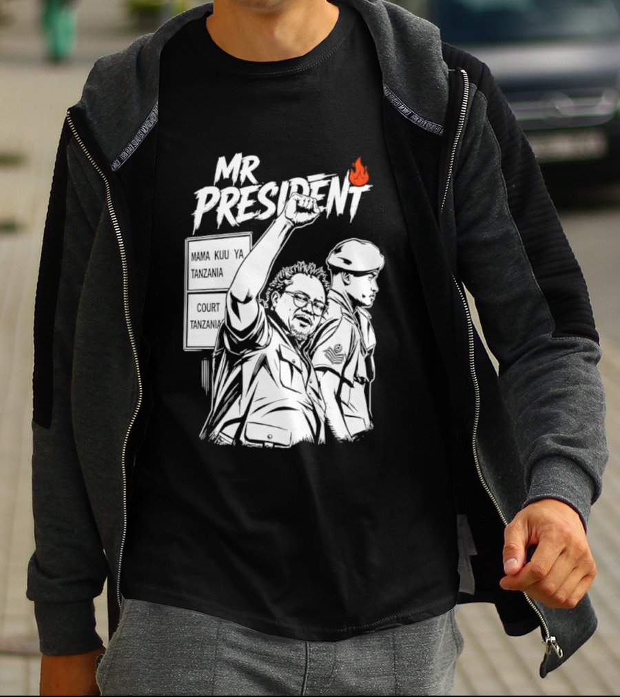 Mr President Mama Kuu Ya Tanzania Court Flame T-Shirt