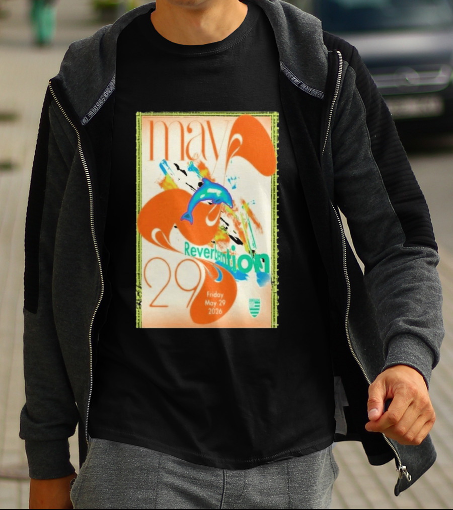 Reverberation Dolphin Event May 29 2026 Zebulon Los Angeles CA T-Shirt