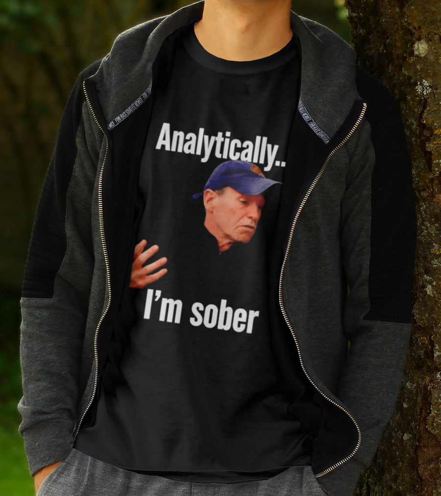 Kenny Atkinson Cleveland Cavaliers Basketball Analytically I'm Sober T-Shirt
