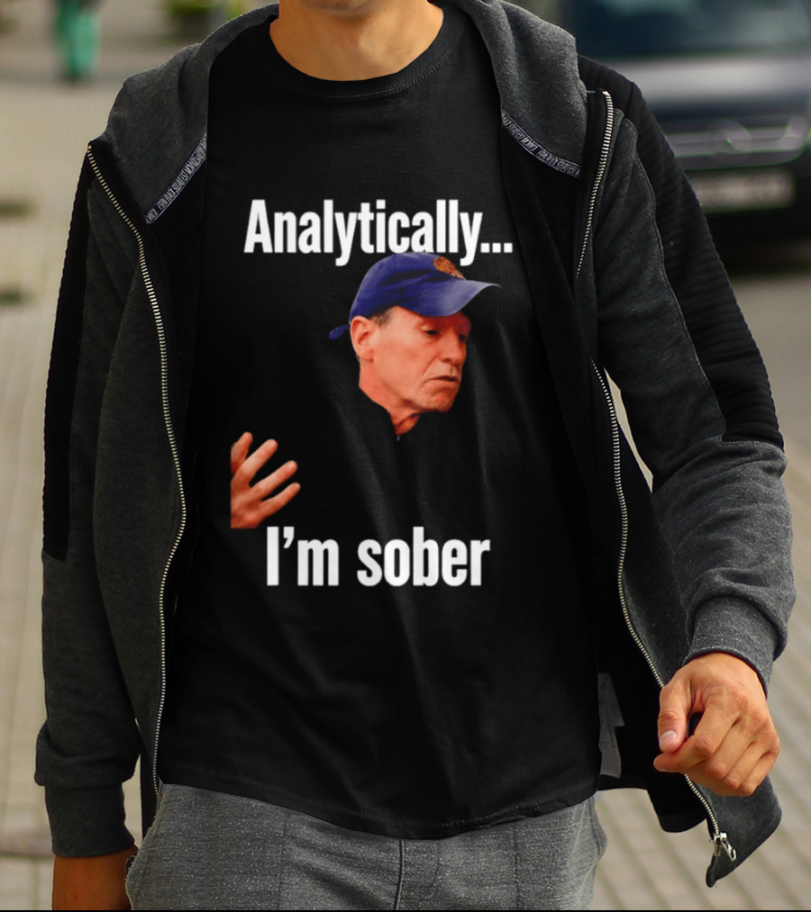 Kenny Atkinson Cleveland Cavaliers Basketball Analytically I'm Sober T-Shirt