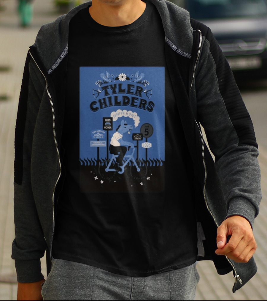 Tyler Childers Snipe Hunt Live At Bon Secours Wellness Arena Greenville June 5 2026 T-Shirt