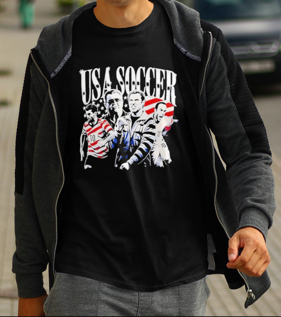 USA Soccer Christian Pulisic Landon Donovan Will Ferrell Kicking And Screaming T-Shirt